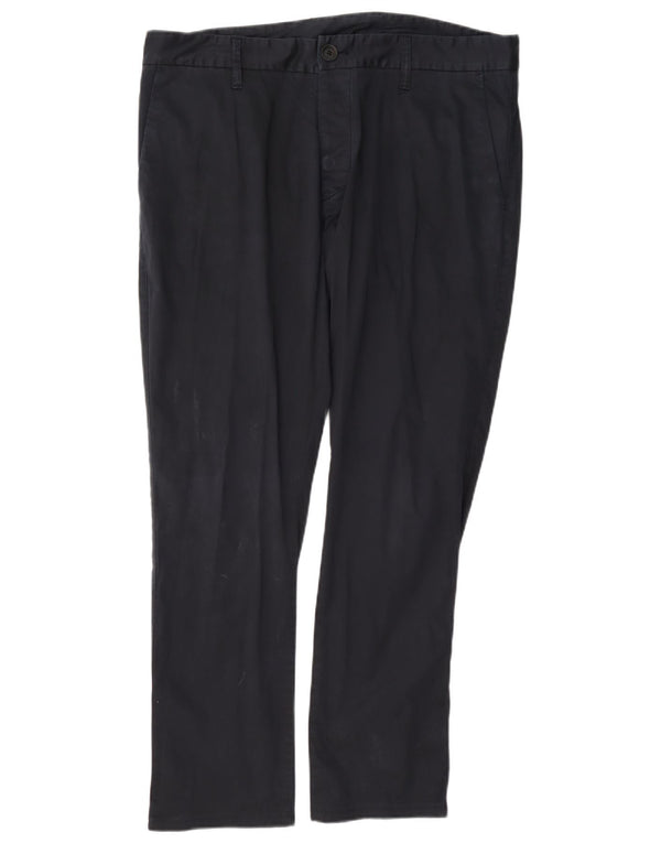 Мужские прямые брюки-чиносы Armani EU 52 XL W38 L29 темно-синие, хлопок