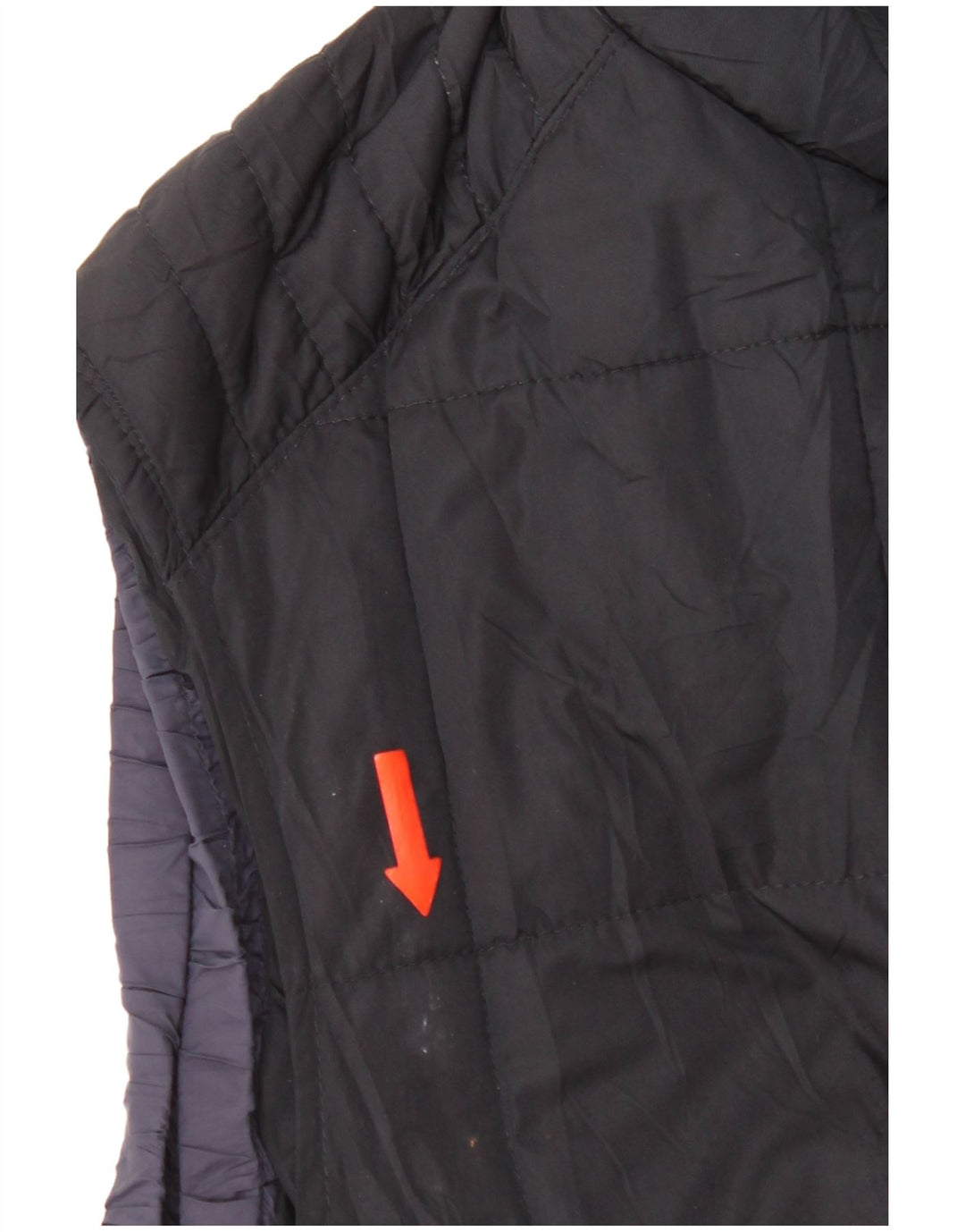 Мужской утепленный жилет Massimo Dutti UK 44 2XL темно-синий из полиэстера