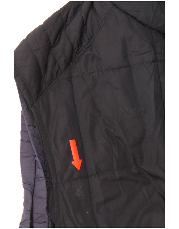 Мужской утепленный жилет Massimo Dutti UK 44 2XL темно-синий из полиэстера