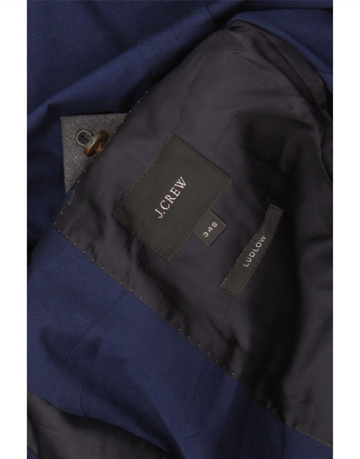 Мужской приталенный пиджак с 2 пуговицами J. Crew Ludlow UK 34 XS синий