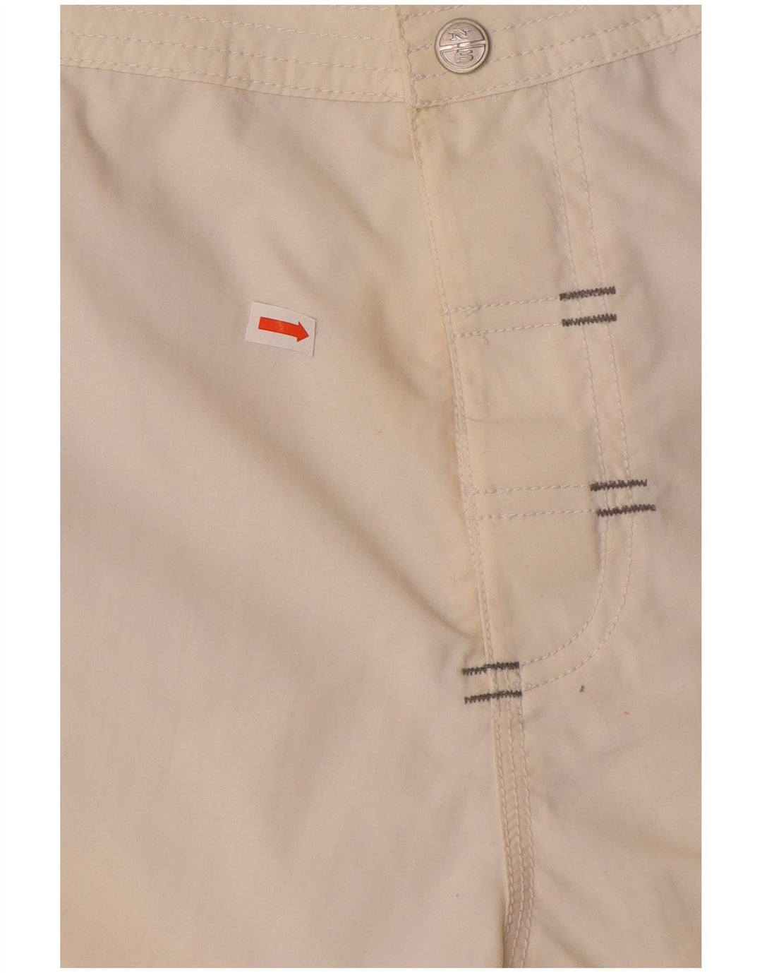 NORTH SAILS Mens Graphic Swimming Shorts Medium White Polyamide