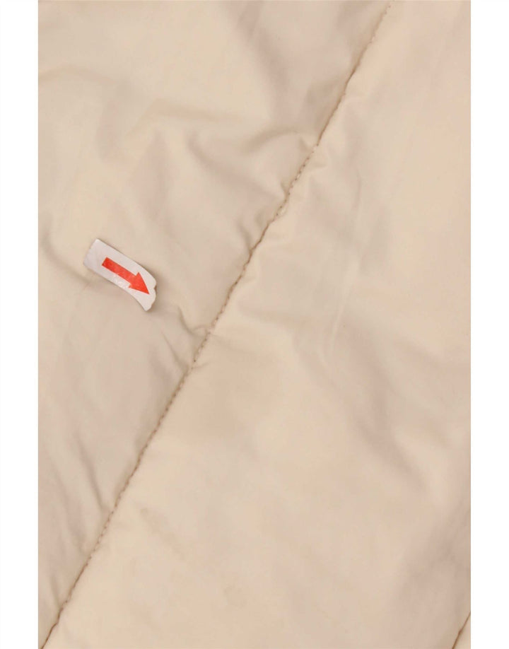 KHUJO Женское стеганое пальто с капюшоном UK 10 Small Off White Polyester