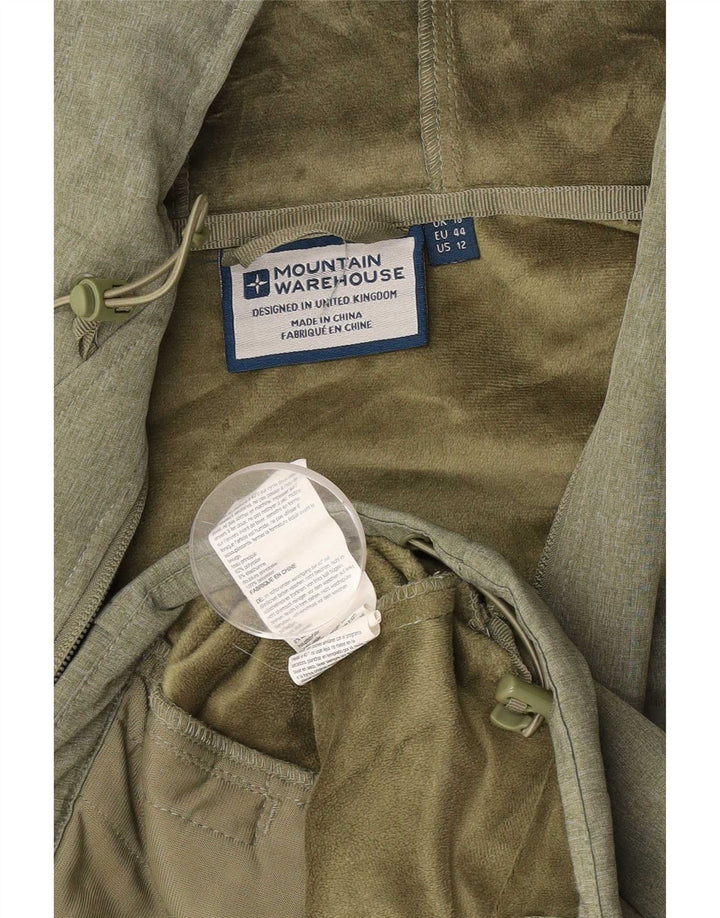 Женская ветровка с капюшоном Mountain Warehouse UK 16, большая зеленая