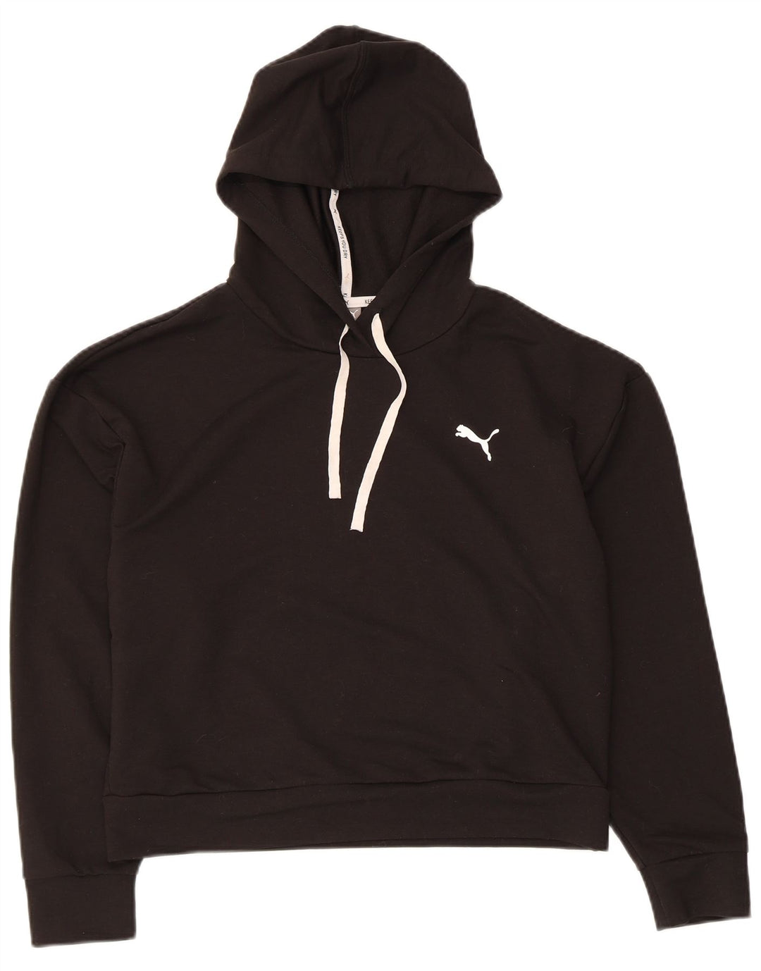 Женский укороченный джемпер с капюшоном PUMA UK 10, маленький, черный, полиэстер