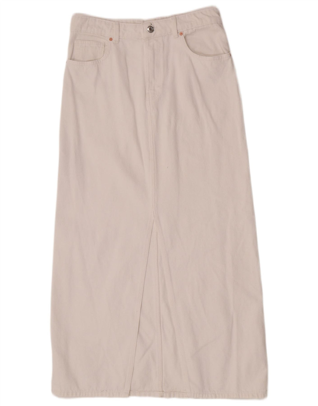 Женская джинсовая юбка Mango Medium W30, белый хлопок