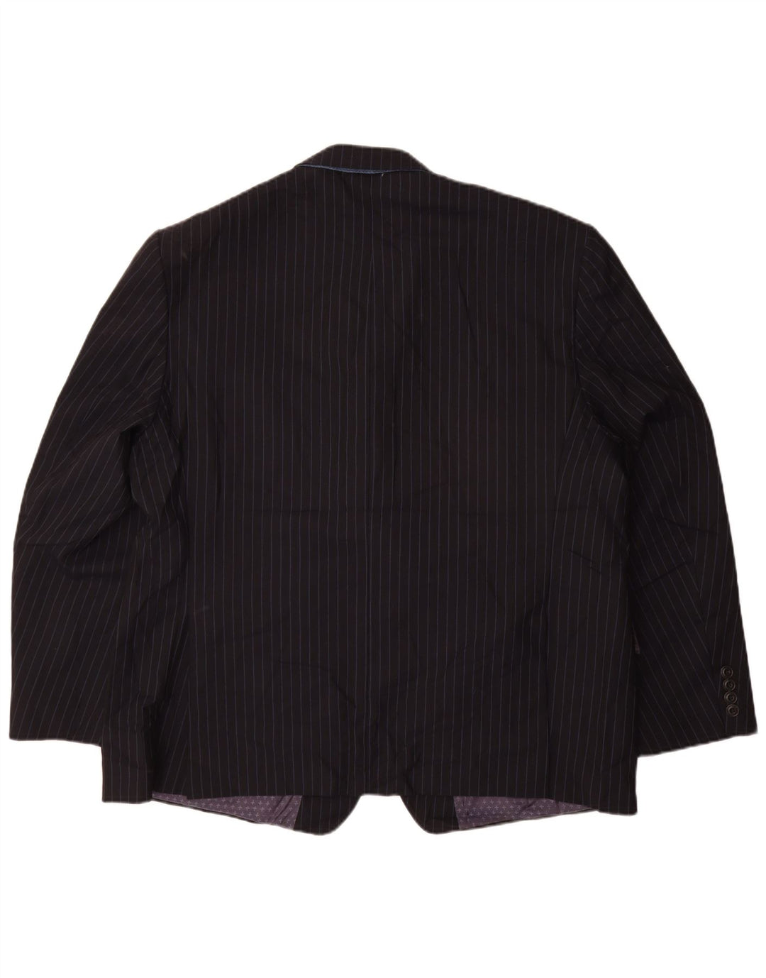 Мужской пиджак на двух пуговицах Marks & Spencer UK 48 4XL темно-синий в тонкую полоску
