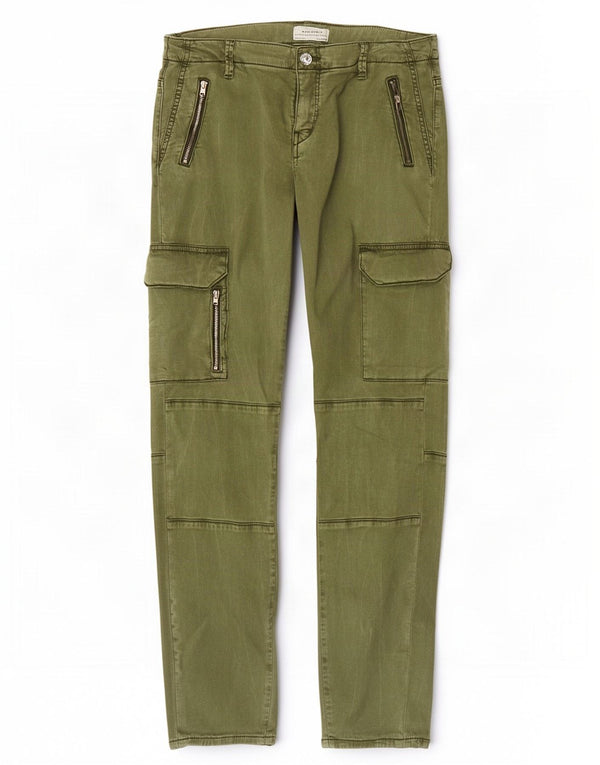 Женские узкие брюки карго Zara EU 38 Small W28 L28 Зеленые