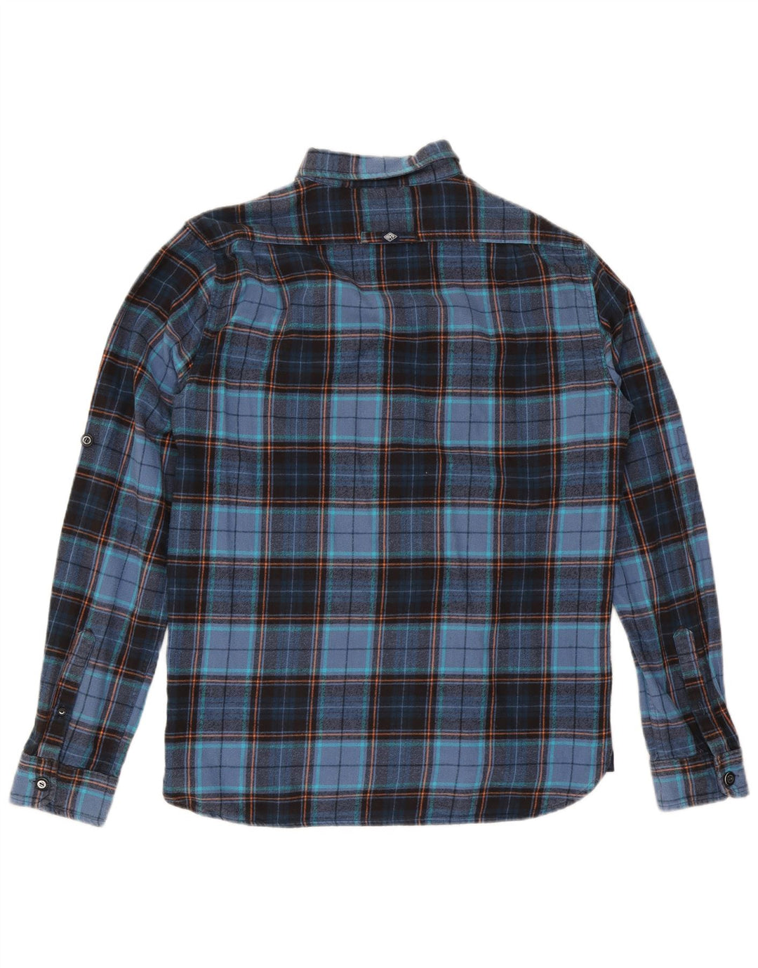 Мужская фланелевая рубашка Superdry XL, темно-синяя клетка, хлопок