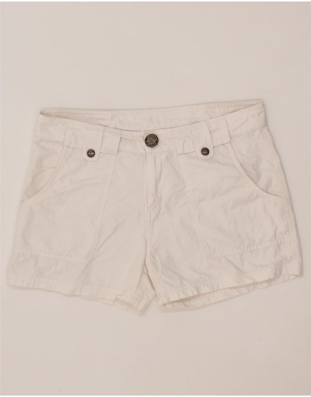 SCORPION BAY Womens Chino Shorts W31 Medium White Cotton Vintage Scorpion Bay and Second-Hand Scorpion Bay from Messina Hembry 