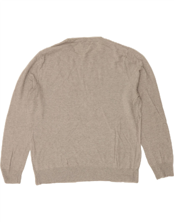 J. CREW Mens Crew Neck Jumper Sweater 2XL Grey Vintage J. Crew and Second-Hand J. Crew from Messina Hembry 