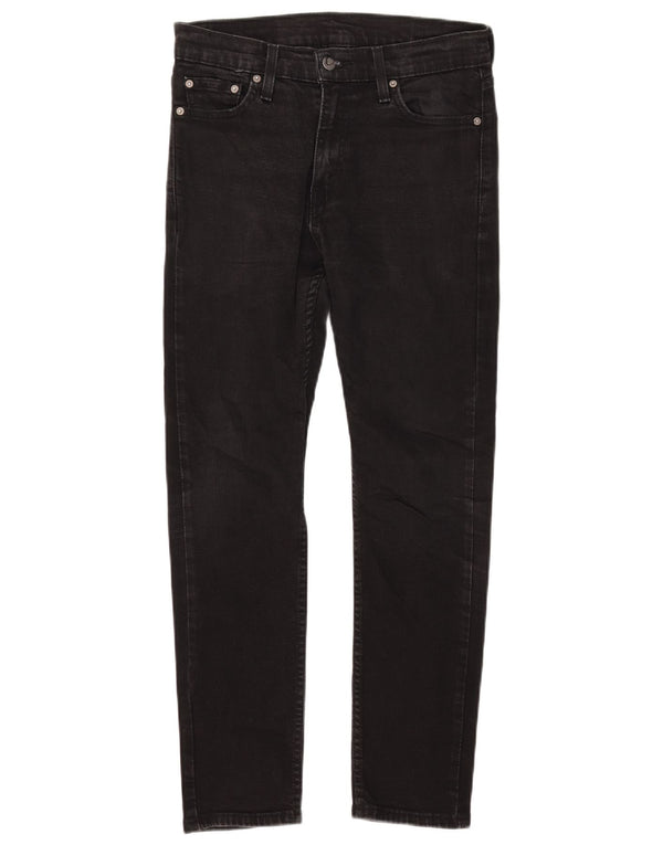 Мужские джинсы скинни Levi's 510 W30 L30, черный хлопок