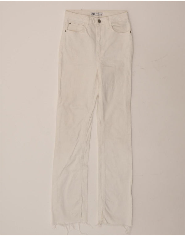 Женские узкие джинсы Zara EU 36 XS W26 L32, белый хлопок