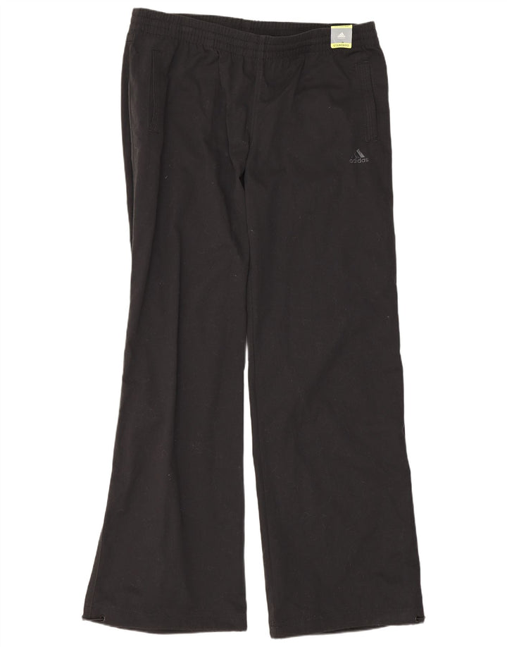 Женские брюки Adidas Climalite Regular Bootcut UK 16, большие W34 L31, черные
