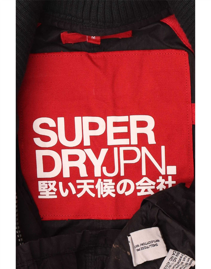 Мужская куртка Superdry в стиле милитари UK 38, средний темно-синий, хлопок
