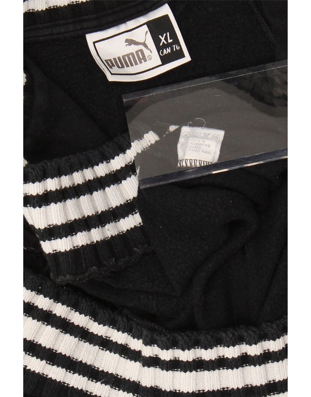 Женский спортивный костюм PUMA, верхняя куртка UK 18 XL, черный хлопок