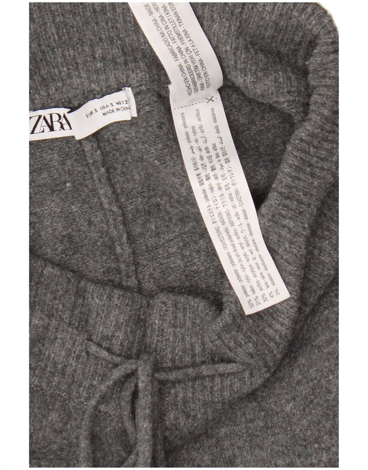 Женские спортивные брюки Zara Joggers UK 10, маленькие серые, полиэстер