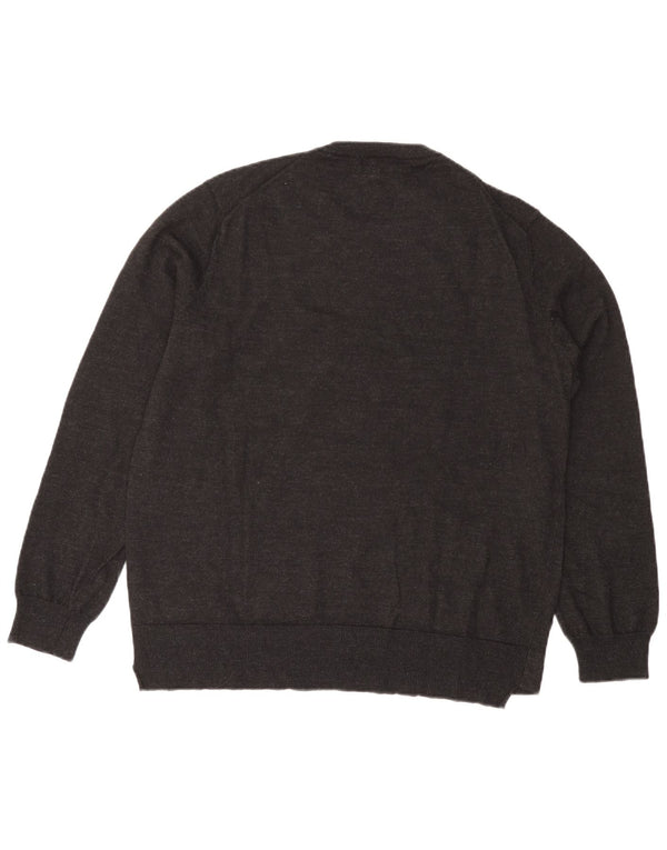 Мужской джемпер с круглым вырезом Carrera XL, серый акрил с геометрическим рисунком