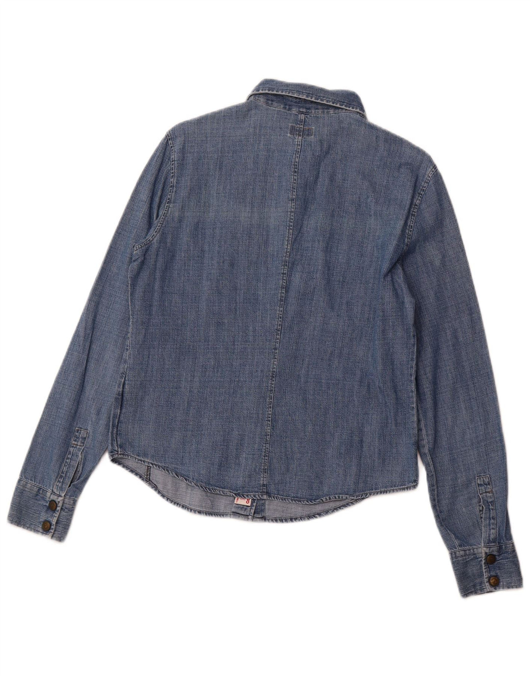 ARMANI JEANS Женская джинсовая рубашка UK 14 Средний синий хлопок