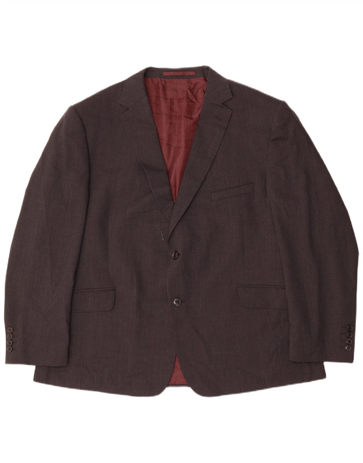Мужской пиджак на двух пуговицах Marks & Spencer, Великобритания, 48, 2XL, серый, шерстяной