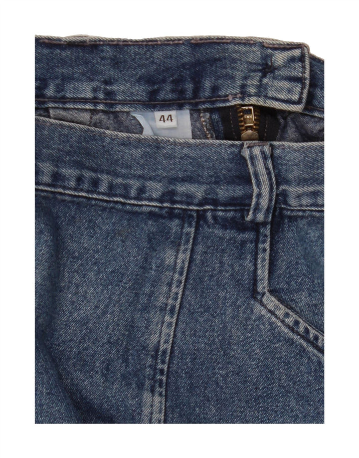 VINTAGE Womens Denim Skirt IT 44 Medium W26 Blue Vintage Vintage and Second-Hand Vintage from Messina Hembry 