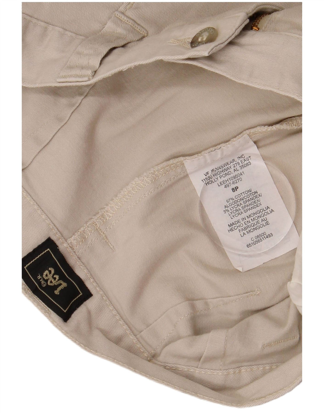 Женские повседневные шорты Lee US 8 Medium W28 Бежевые хлопковые