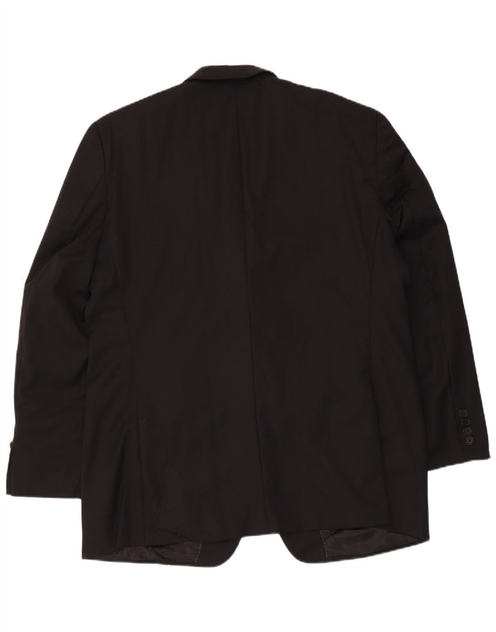 Мужской пиджак Dkny с 2 пуговицами UK 44 2XL, черная шерсть