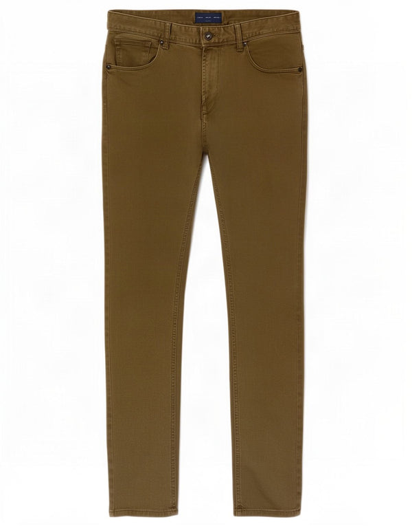 Мужские джинсы узкого кроя Zara EU 40 Medium W31 L30 Хаки Хлопок