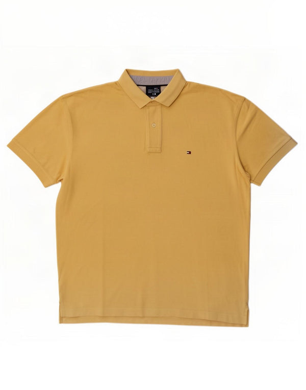 Мужская рубашка-поло Tommy Hilfiger XL, желтый хлопок