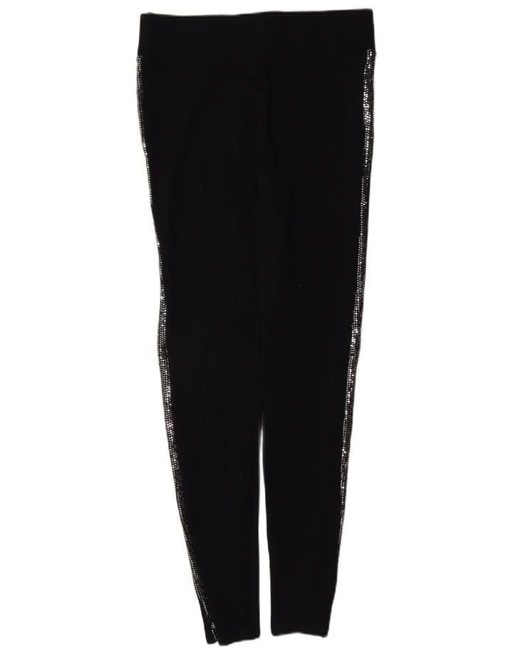 Женские леггинсы Marks & Spencer UK 10, маленькие, черные, вискоза