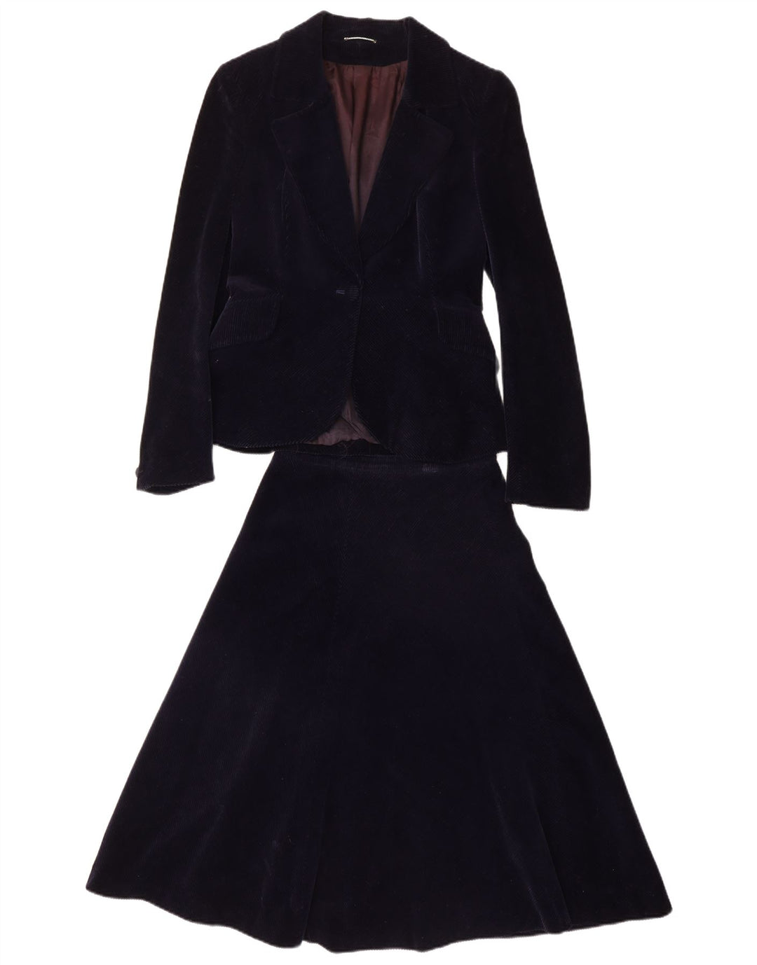 PIERRE D'ALBY Женский комплект из 2 вельветовых юбок UK 10 Small W24 Темно-синий