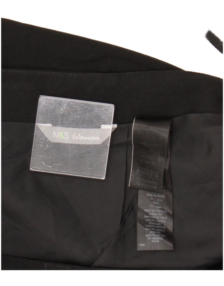 Женская юбка-карандаш Marks & Spencer UK 18 XL W34, черный полиэстер