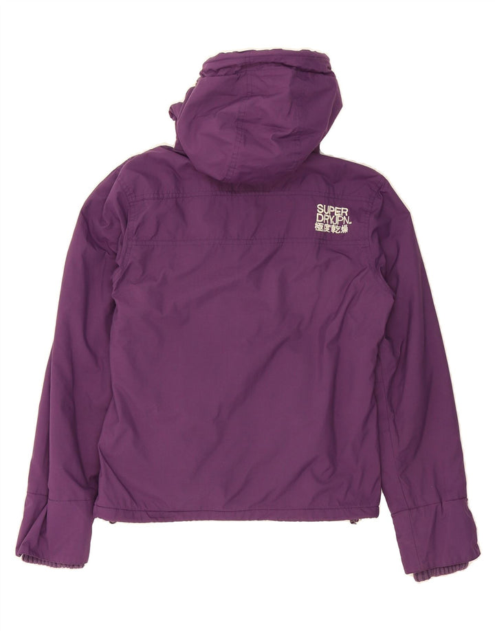 SUPERDRY Womens The Windcheater Windbreaker Jacket UK 14 Medium Purple Vintage Superdry and Second-Hand Superdry from Messina Hembry 