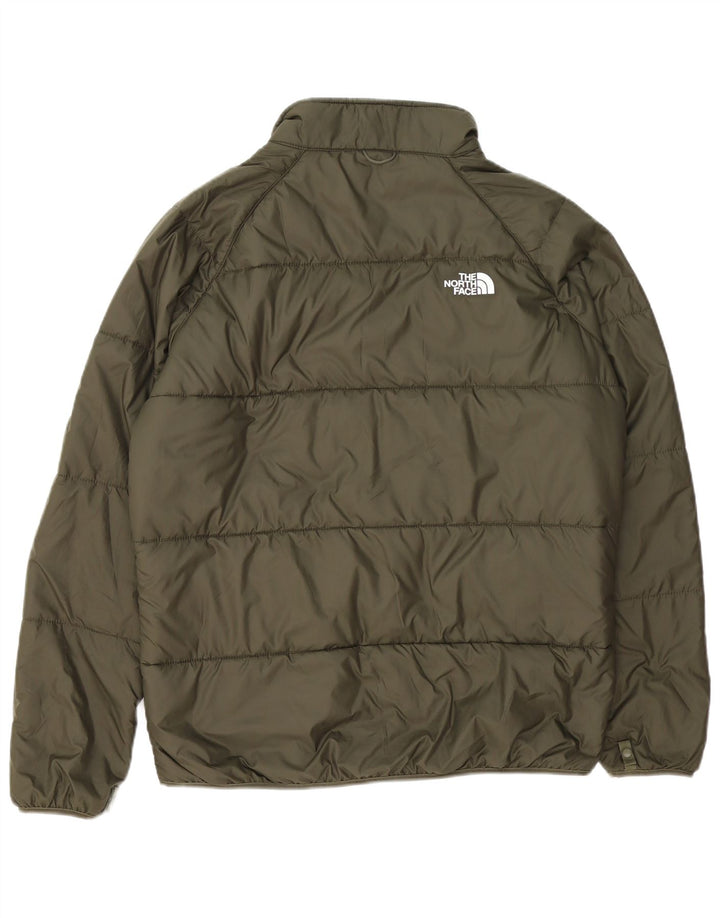 Мужская утепленная куртка на подкладке с графическим рисунком The North Face UK 40, большой зеленый полиэстер