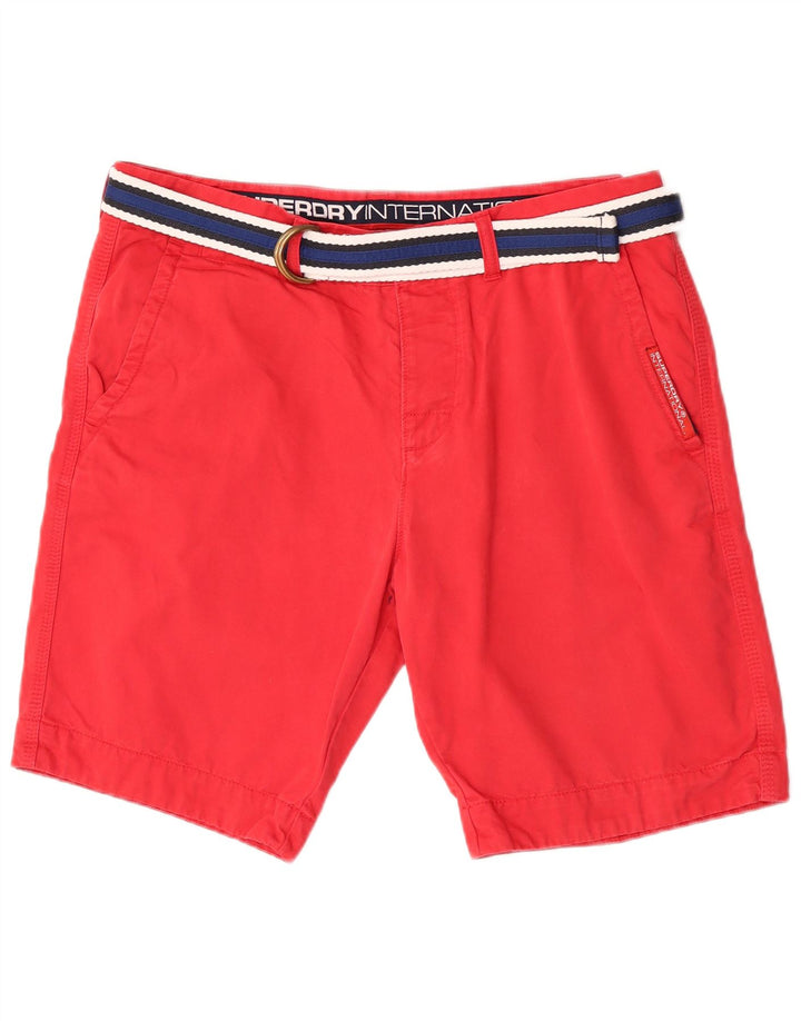 Мужские шорты чинос Superdry XL W36 Красный хлопок