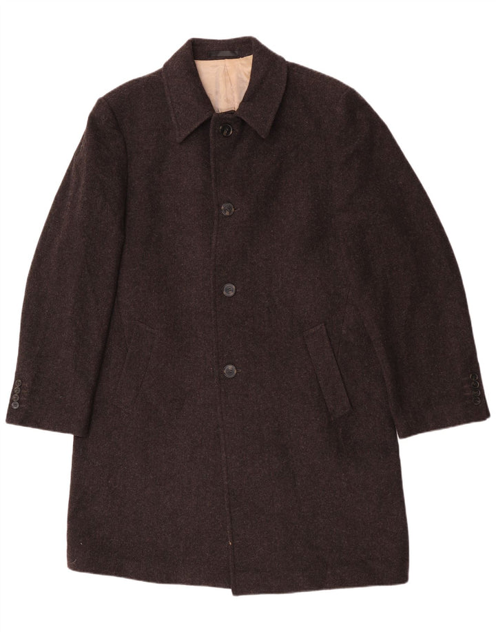 Мужское пальто Marks & Spencer UK 40, большое, коричневое, шерстяное