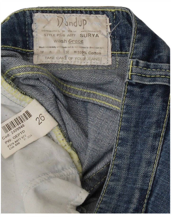 Dondup Женские укороченные джинсы W26 L23 Синий хлопок