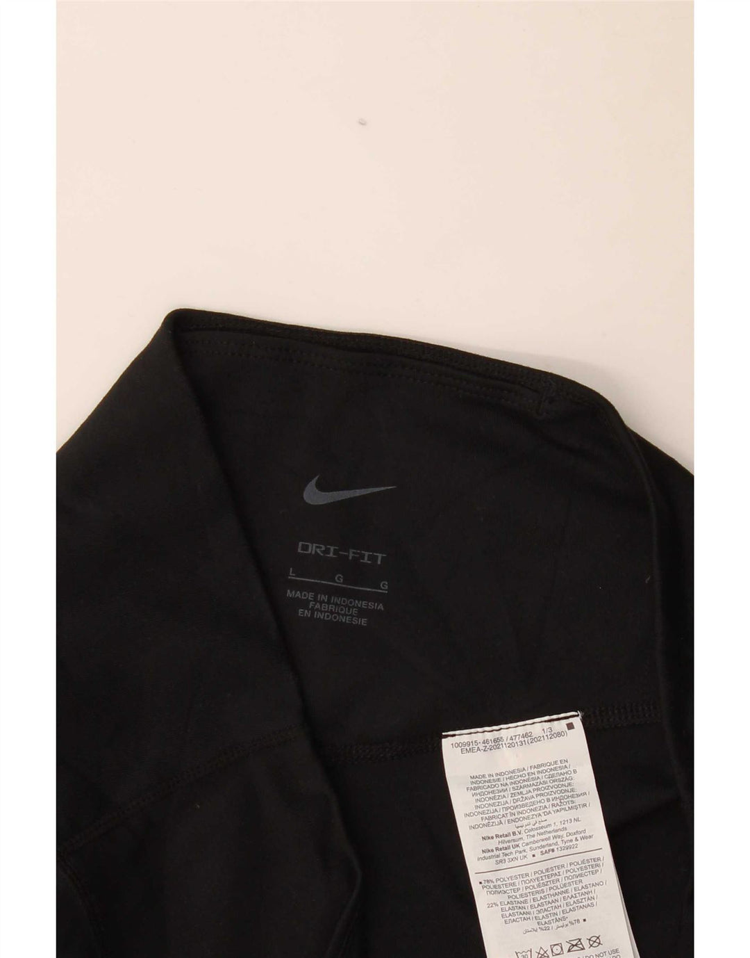 Женские леггинсы Nike Dri Fit UK 14, большие черные полиэстер