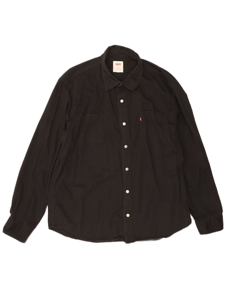Мужская рубашка Levi's 2XL, черный хлопок