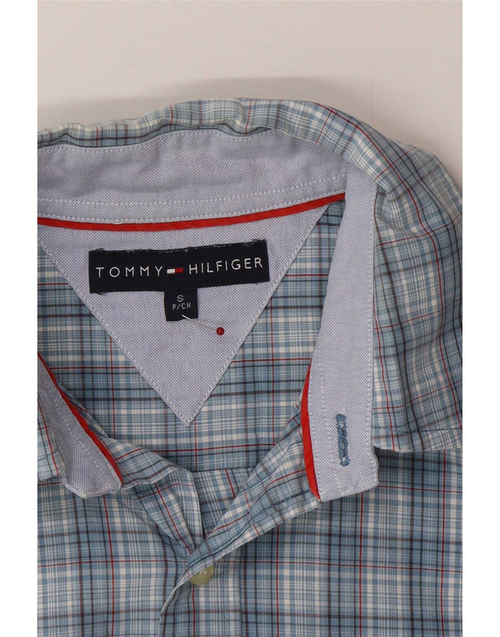 Мужская рубашка Tommy Hilfiger, маленькая синяя клетка