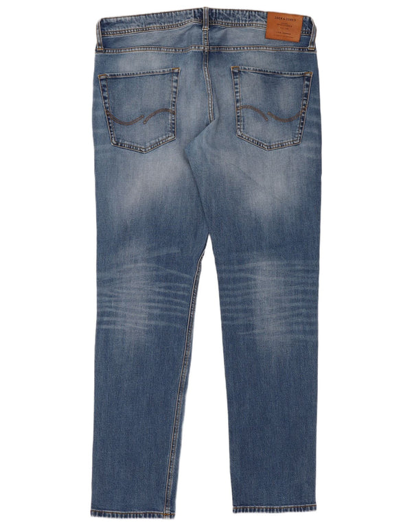 Мужские узкие джинсы Jack & Jones Mike Comfort Fit W36 L34, синие, хлопок