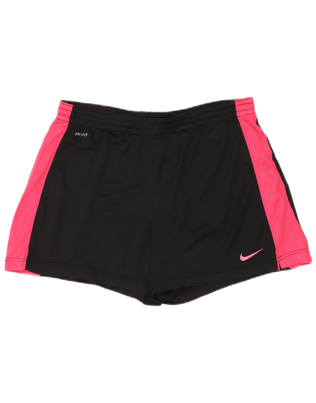Мужские спортивные шорты Nike Dri Fit, большие черные полиэстер с цветными блоками