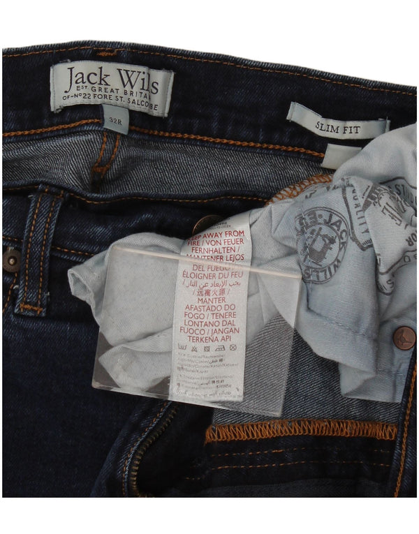 Мужские узкие джинсы Jack Wills W32 L28, темно-синий, хлопок