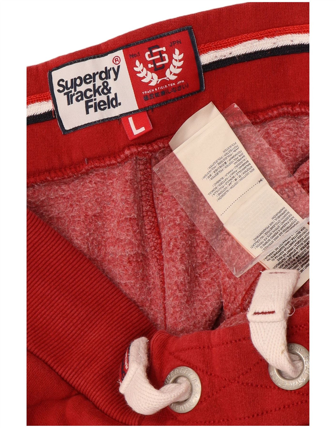 SUPERDRY Мужские легкоатлетические брюки с графическим принтом, брюки для бега, большие красные