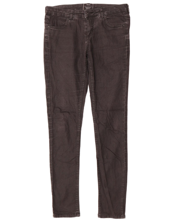 Женские джинсы скинни Oasis UK 12 Medium W32 L32 Серый хлопок