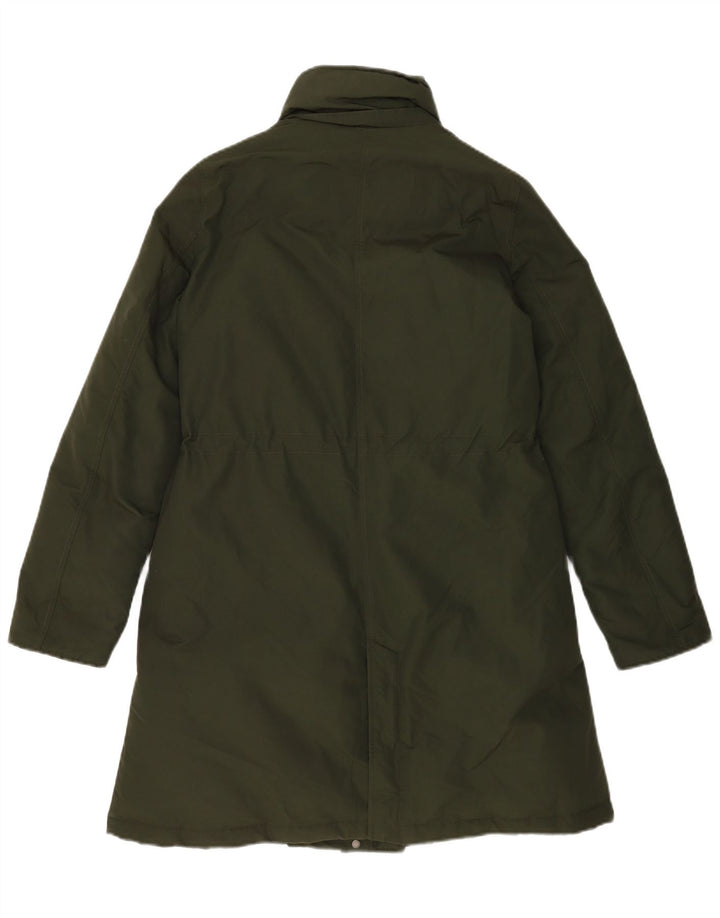 Женская стеганая куртка оверсайз Woolrich UK 10, маленький размер, цвет хаки, хлопок
