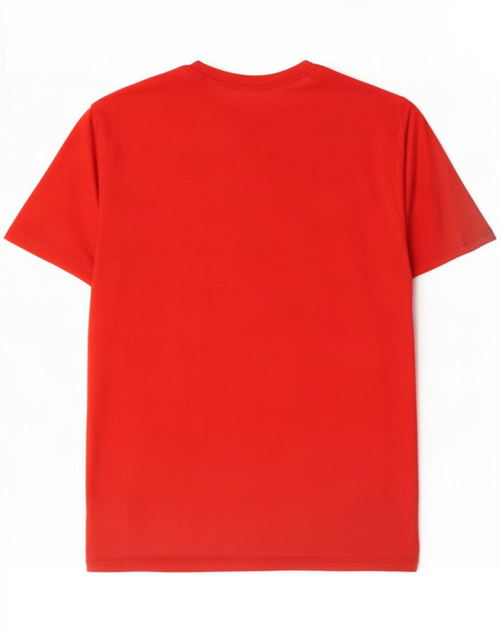 Мужская футболка Nike Dri Fit с графическим рисунком, красный полиэстер среднего размера