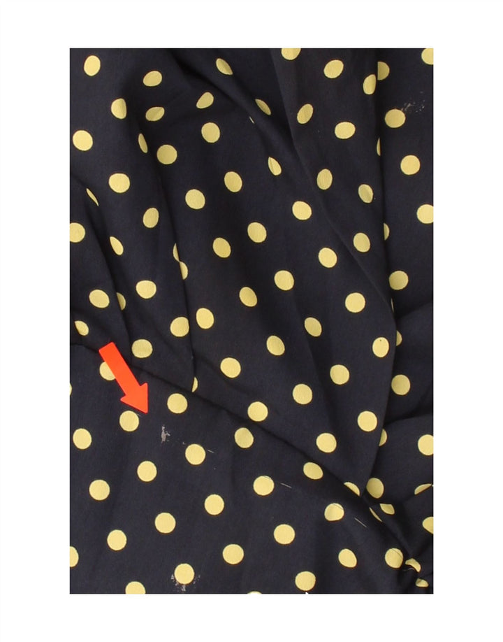 VINTAGE Womens Pullover Shirt Blouse IT 46 Large Black Polka Dot Polyester Vintage Vintage and Second-Hand Vintage from Messina Hembry 