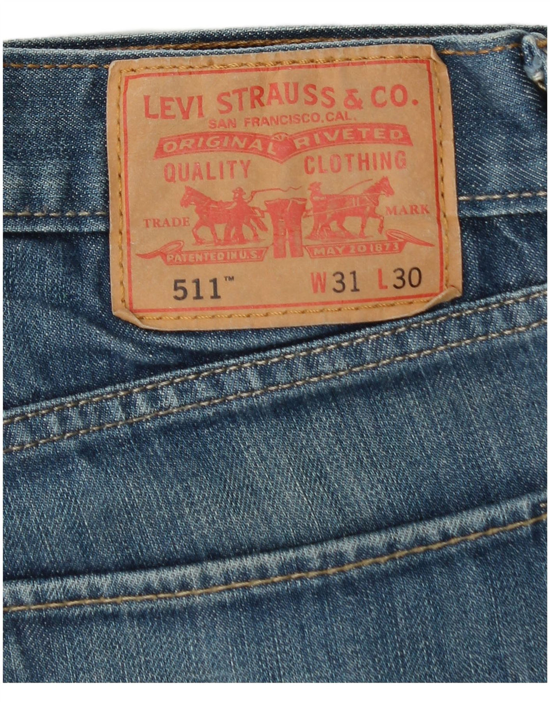 Мужские джинсы Levi's 511 Slim W31 L27 синие, хлопок
