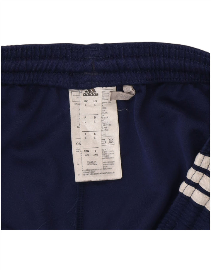 Мужские спортивные шорты Adidas Climalite, большие темно-синие, полиэстер