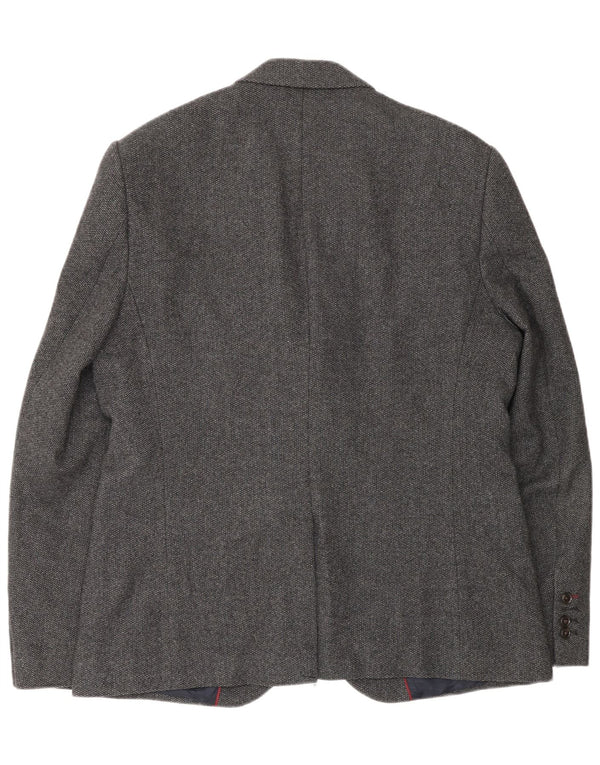 Мужской пиджак Jack Wills на 2 пуговицах, Великобритания, 42 XL, серая шерсть